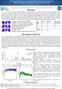 Исследование фазового состава сверхтвердых керамических материалов AlMgB14, полученных из порошковой смеси системы Al-Mg-B